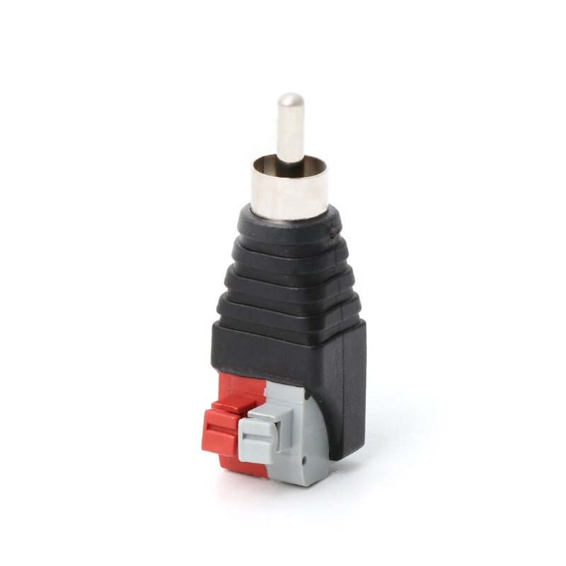 CPDD Kabel Speaker Kabel A/V Ke Terminal Tekan Jack Adaptor Konektor RCA Jantan