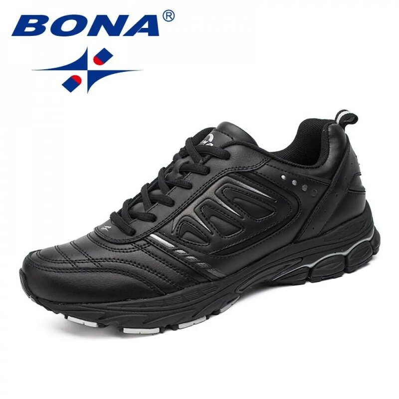 BONA-zapatillas de correr para hombre, zapatos atléticos con cordones, cómodos, ligeros y suaves, novedad, envío gratis