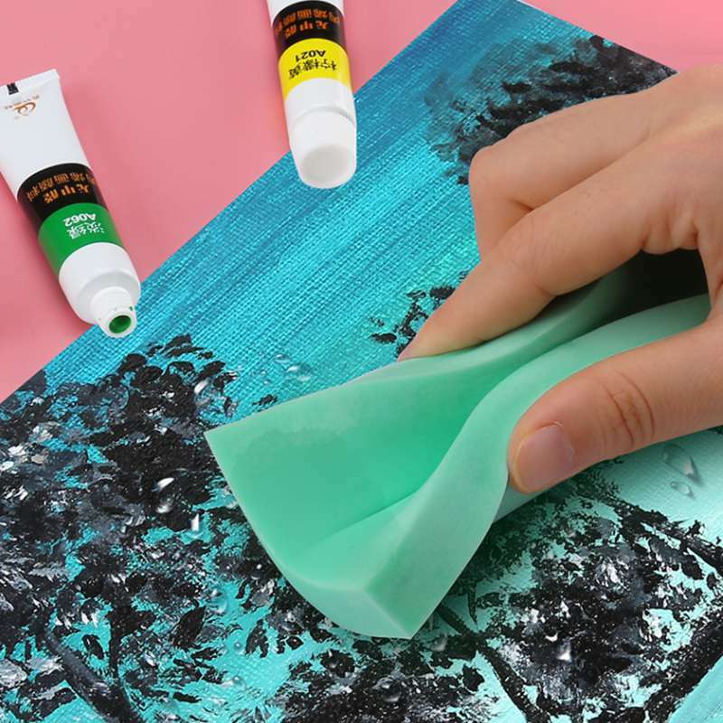 1pc Paint Water Absorbing Sponge for Watercolor/Gouache/Acrylic/Oil Painting Cleaning Tool Art Supplies