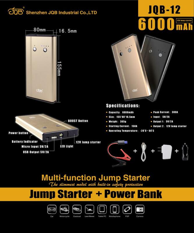 Portable Power Bank Emergency Tool Kit Multifunctionele Lithium Batterij 12V Auto Jump Starter