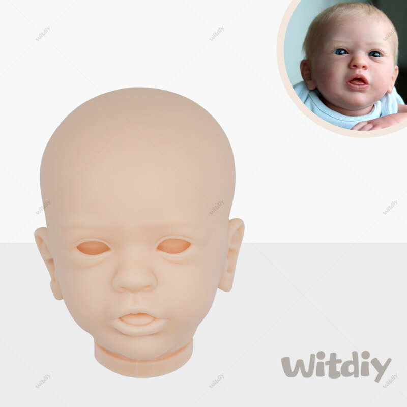 Witdiy Aleyna-Kit de vinilo en blanco realista, 19,6 pulgadas, muñecas Rebirth, DIY