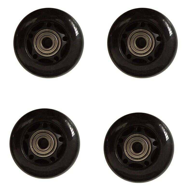 4 pces patins de rolo rodas de borracha anti-skid mudo desgastar-resistente patins de rolo acessórios de skate
