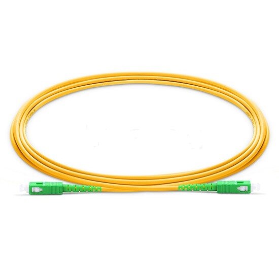 Cabo de remendo da fibra ótica do sc apc de 10m fibra optica sc apc cabo de remendo da fibra ótica do pvc g657a