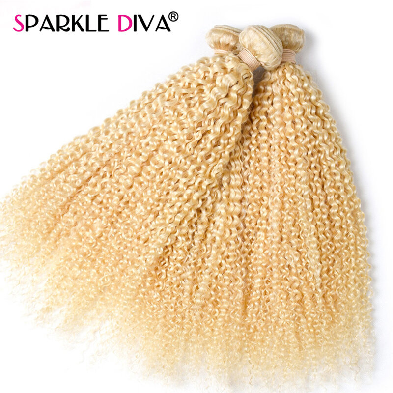 Человеческие волосы в пучках, курчавые светлые малазийские неповрежденные волосы 613 блонд, 8-40 дюймов, удлинители, пучки медового блондинка, сделка, бесплатная доставка