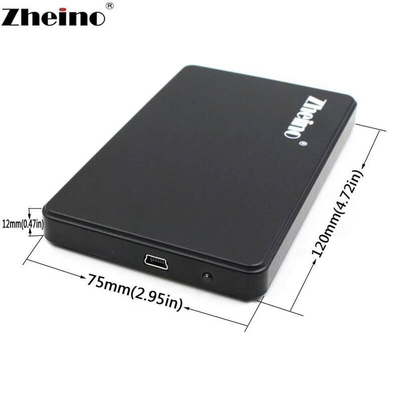 Zheino 2.5 Inch HDD USB 2.0 Ốp Lưng 44PIN IDE PATA Cứng Ổ Đĩa Ngoài HDD/SSD Kèm Ốp Lưng