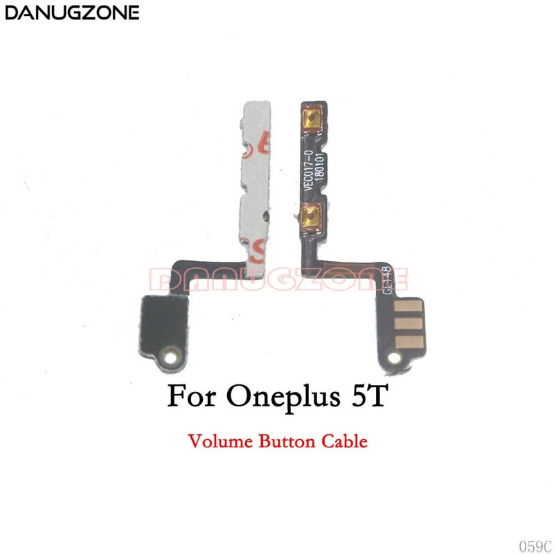 Гибкий кабель для OnePlus 5 5T 1 + 5 A5000 A5010, кнопка включения и выключения звука