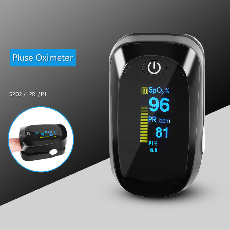 Пульсоксиметр на кончик пальца, медицинский прибор для измерения уровня кислорода в крови, SpO2 PR, монитор здоровья, OLED-дисплей