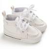 Tênis de couro para recém-nascidos, sapatos de berço macio para bebês, meninas e meninos, sapatos prewalker, 0-18 meses