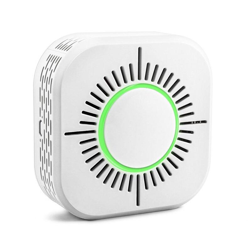 Detector de humo inalámbrico, alarma de seguridad contra incendios, del hogar inteligente Sensor inteligente para automatización, funciona con RF Host 433MHz