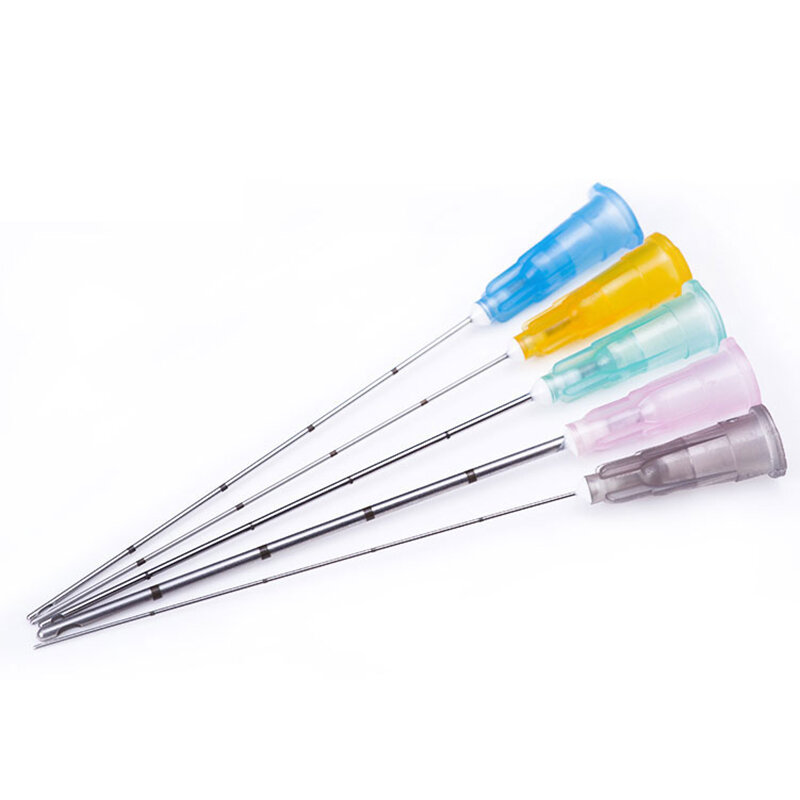 18G 21G 22G 23G 25G 27G  Free choose the size , Plain Ends Notched Cannula Syringes Needle , Free Shipping , 2pcs/pack * 10packs