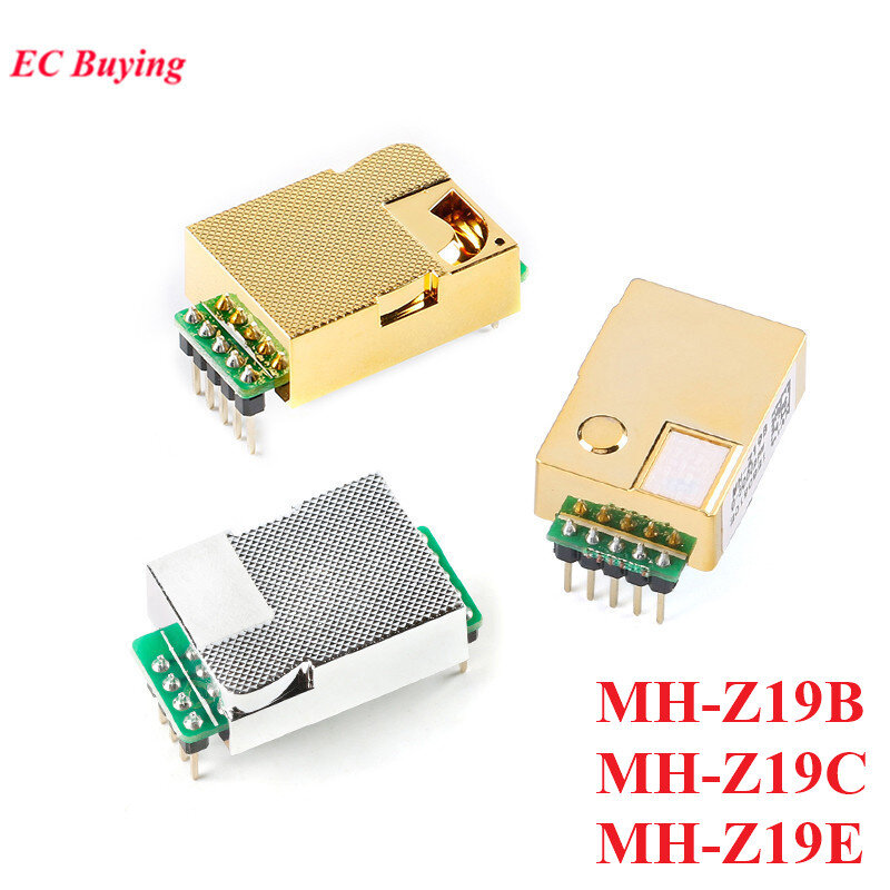 2つの赤外線センサーを備えたco2またはMH-Z19ガスセンサー,MH-Z19C-MH-Z19E MH-Z19B-5000ppm uart pwm 400
