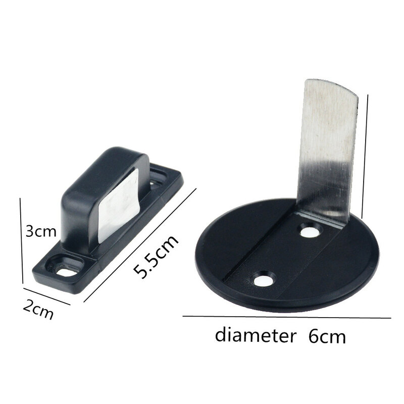Aspiration magnétique de porte de bloc de porte d'anti-Collision d'alliage de Zinc Invisible d'acier inoxydable Non-perforé