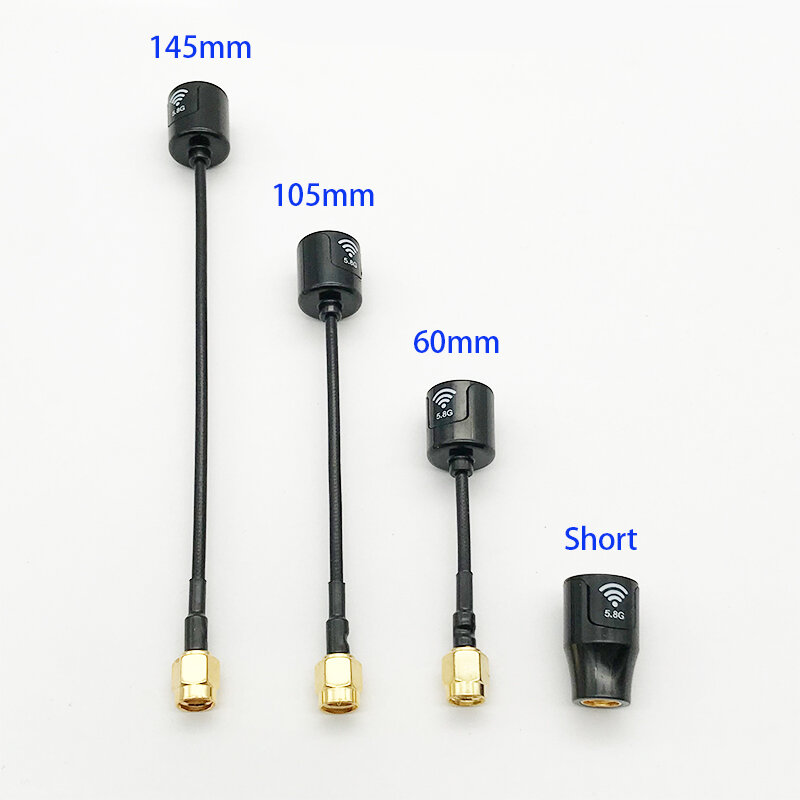 Novo lollipop 4 menor e mais leve 5.8g 2.5dbi ganho rhcp antena sma RP-SMA mmcx ufl conector para rc fpv corrida zangão modelo