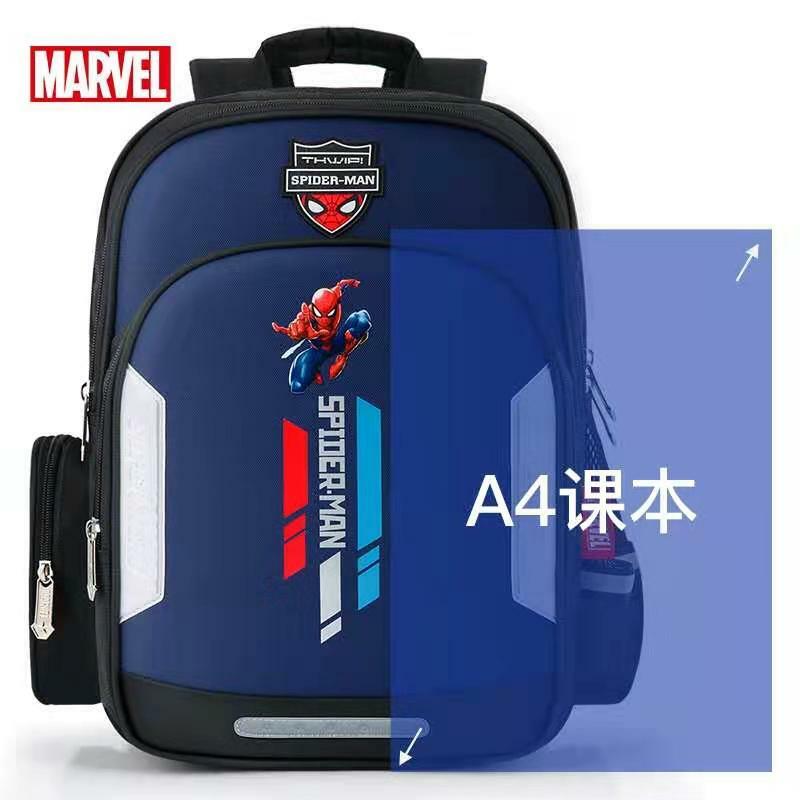 Disney-Mochilas escolares de Marvel para niños, mochila ortopédica de hombro para estudiantes de primaria, Capitán América, Spider Man, grado 1-3