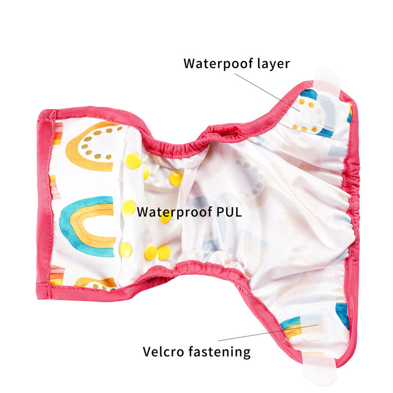 Happyflute новорожденный принт PUL дизайн защелка или крючок и петля экологически чистый тканевый чехол для подгузника детский чехол