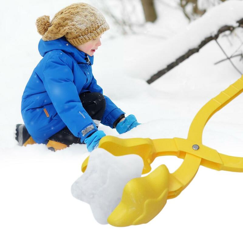 Estrela forma snowball maker 1 pçs snowball molde de brinquedo de inverno snowball ferramenta de brinquedo para crianças jogo de inverno snowball luta aleatória