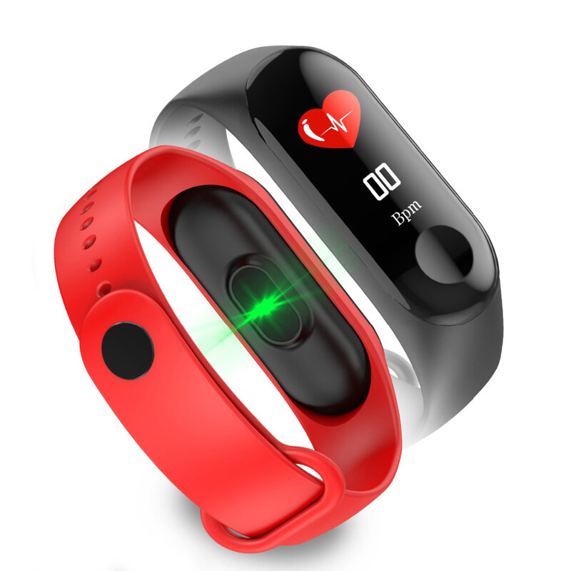 M3 Più Intelligente di Bluetooth di Sport di Fitness Tracker Intelligente Del Braccialetto Sano Sonno Misuratore di Pressione Sanguigna Monitor di Frequenza Cardiaca di Smartband