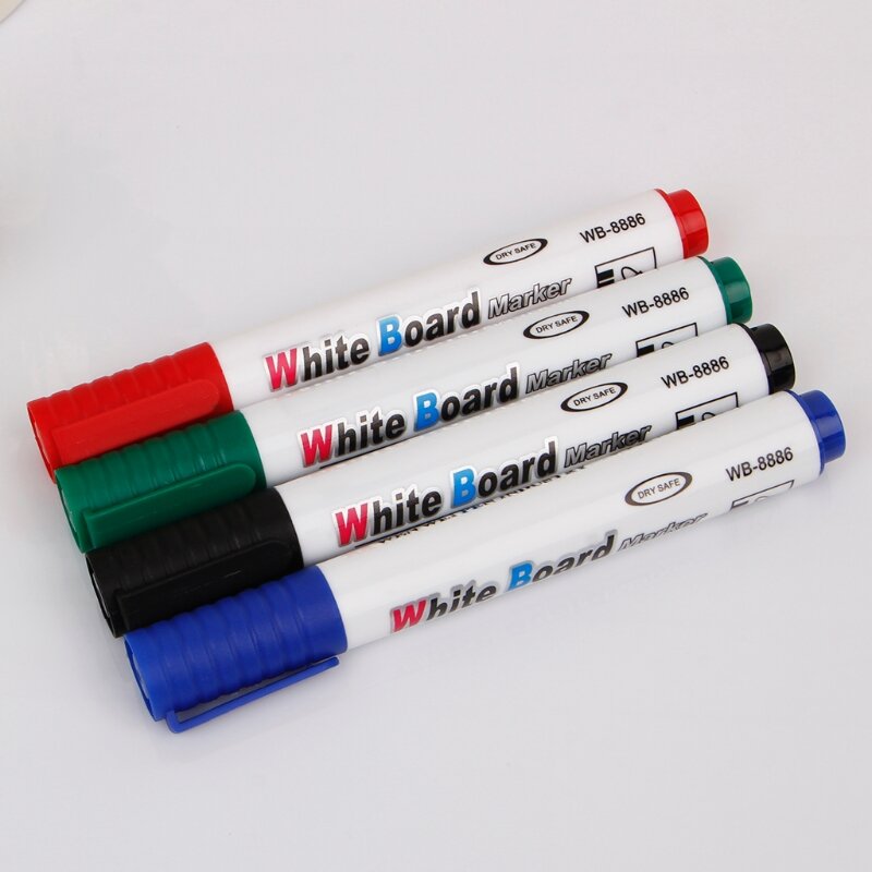 4PCS/Set Erasable Whiteboard Marker Pen Environment Friendly Marker Office School Home Drop Shipping