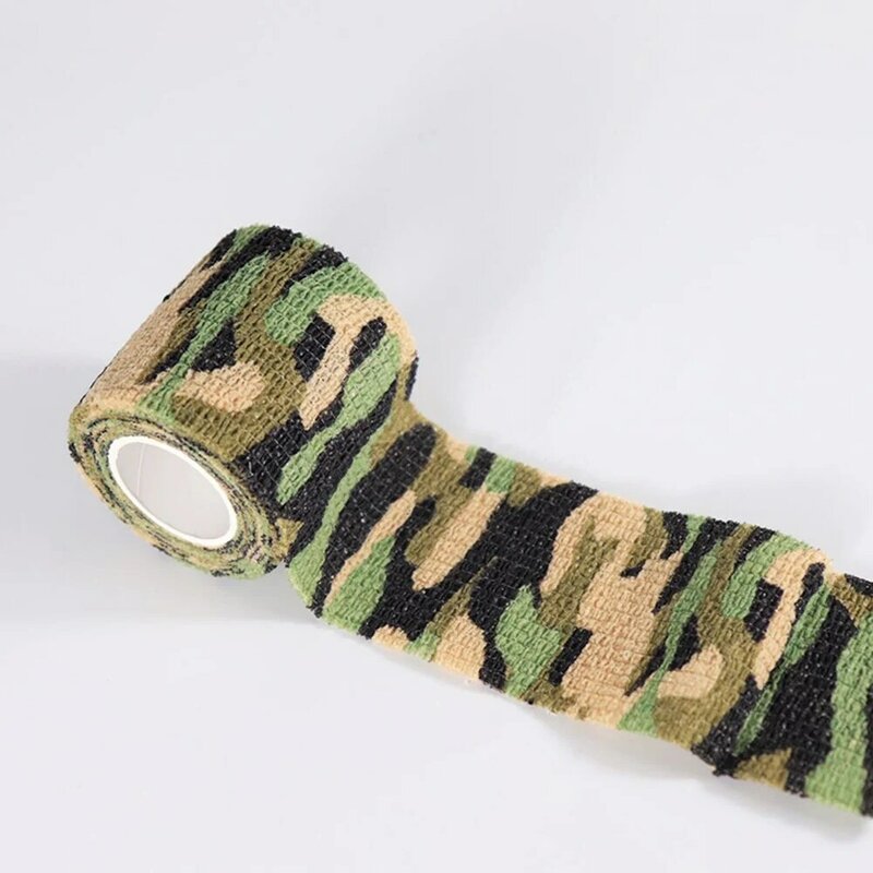 1-rolkowa samoprzylepna włóknina kamuflaż myśliwski rozciągliwa taśma Camo bandaże Outdoor piesze wycieczki Camping rekwizyty wojskowe