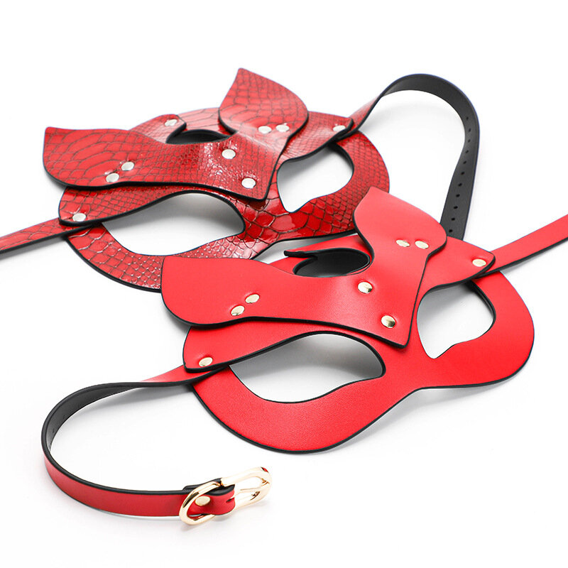 Sex Toys For Women BDSM Sex  Party Eye Mask Cosplay Erotic Fox Mask and Collar Fetish Bondage Slave Adult Game Intimate Goods