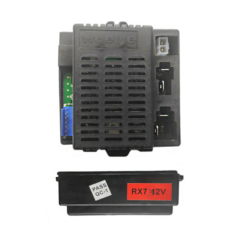 Wellye RX7 12V 2.4G Mainan Listrik Anak-anak Remote Control Bluetooth Mobil, Pengontrol dengan Fungsi Mulai Halus Mengirim
