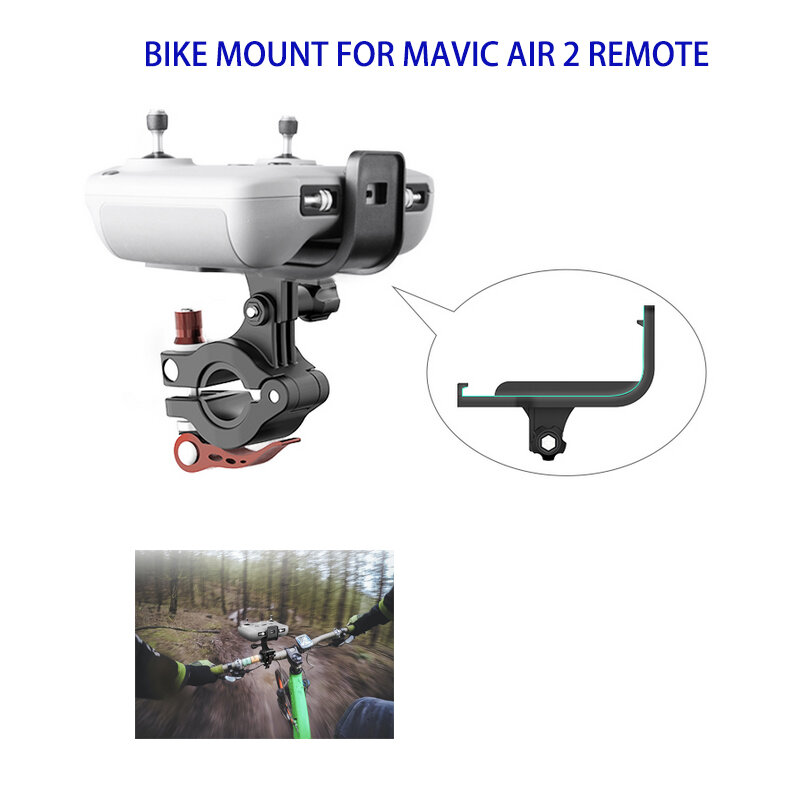 Dla DJI Mini 2 uchwyt uchwyt rowerowy pilot uchwyt rowerowy do Mavic Air 2S/ DJI Mavic Mini 2 akcesoria do dronów
