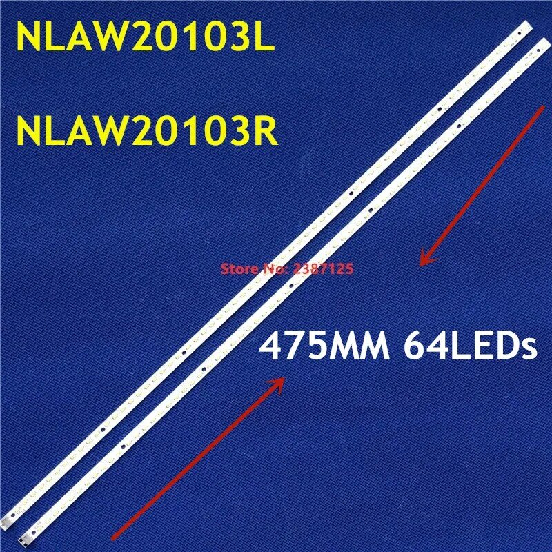 LED Stirp para 42Y64L, 42Y64R, NLAW20103L, NLAW20103R, piezas, TH-L42E30WH, TC-L42E30B, TX-L42E30B, 5kit = 10 TX-L42E31B