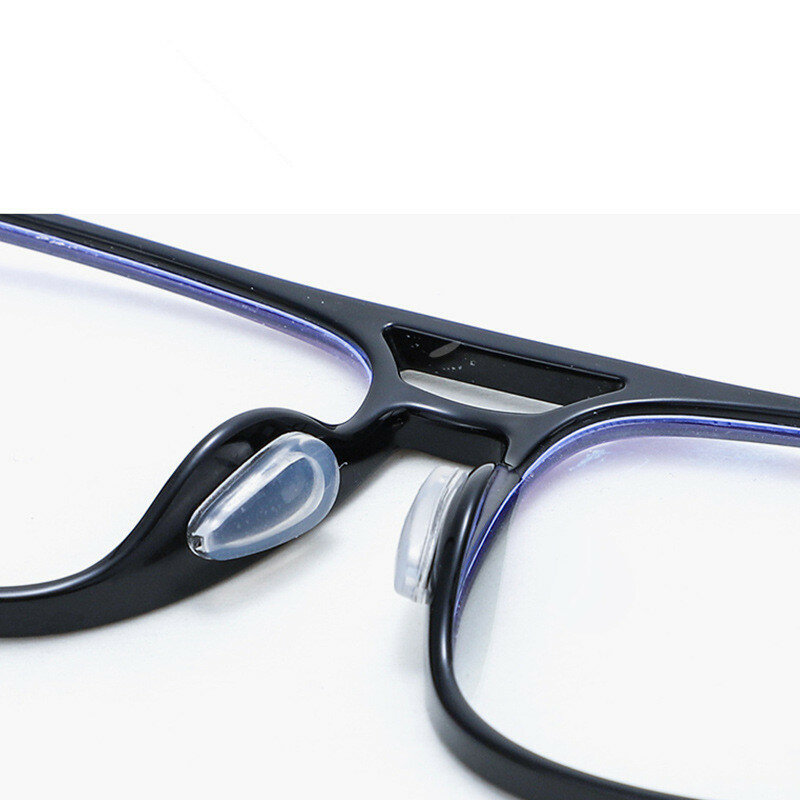 EIN Paar Gläser Nase Pads Adhesive Silikon Nase Pads Non-Slip Weiß Dünne Nosepads für Gläser Brillen Brillen Zubehör