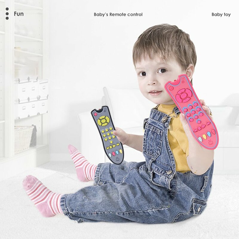 Infant Tv telecomando giocattolo luci realistiche apprendimento musicale giocattoli per bambini regali per neonati in sviluppo per giocattoli per bambini