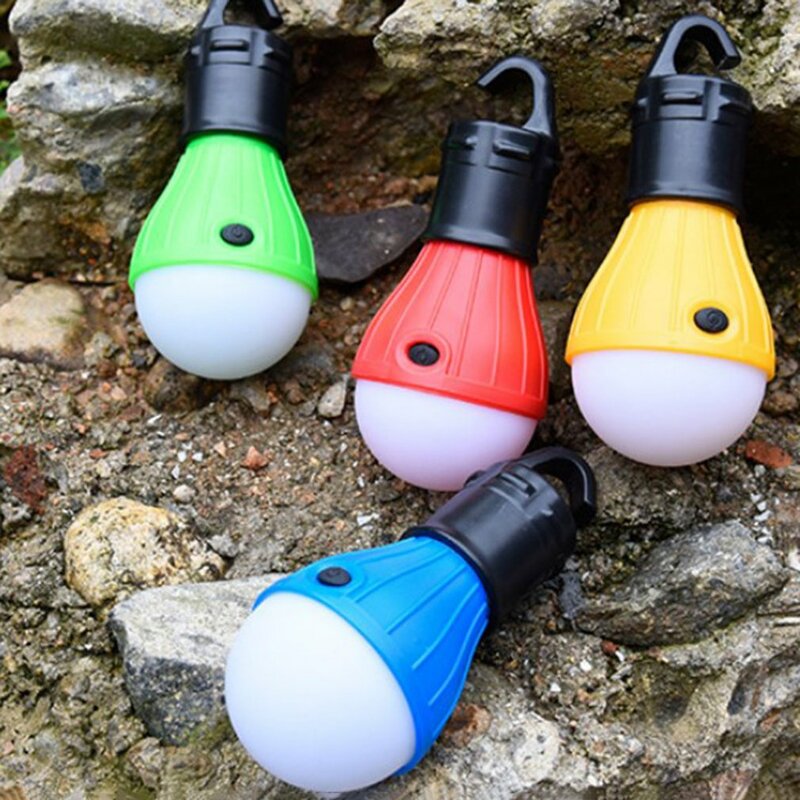 Mini Lantern Tent Light LED Bulb Waterproof Hanging Hook Flashlight For Camping Fishing Hiking Tent Emergency Night Lamp