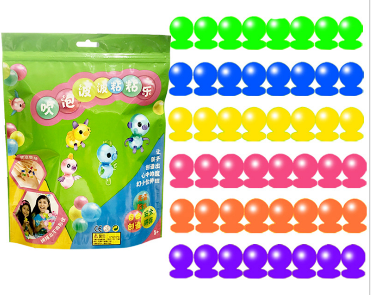 1set Refilling Oonies balloon pack bubble ball game play set kids funny table game toy