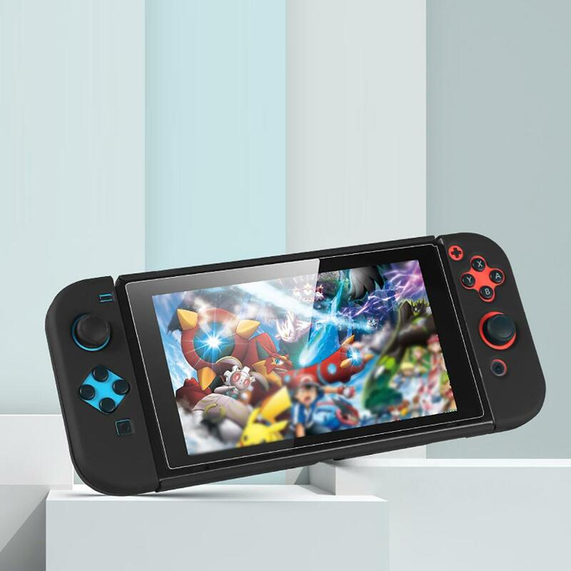 Caso protetor joy con controlador escudo habitação dura capa completa escudo para nintend switch game console colorido