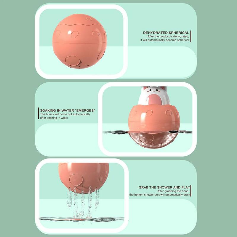 1 Buah Mainan Mandi Bayi Anak Lucu Telur Kelinci Semprotan Air Sprinkler Kamar Mandi Mandi Mandi Air Mainan Anak-anak Hadiah Mainan Mandi
