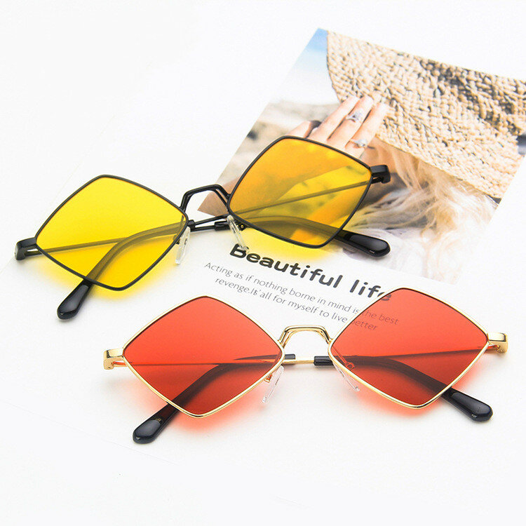 Солнцезащитные очки унисекс, металлическая оправа, Uv400