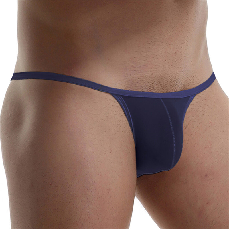 CLEVER-MENMODE เซ็กซี่บิกินี่ทอง Ultra Thin ชุดชั้นในถุงน่อง G String Jockstrap Hombre ชุดชั้นใน T-Back Underpant