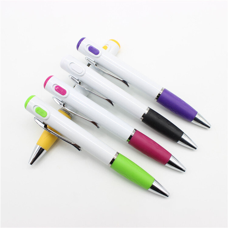 Ballpoint Ball pen with LED Light gift Nurse Accessories Multifunctional stationery Creative Penna birthday Gift Med Lampa Rosa