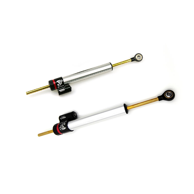 อลูมิเนียม75มม.และ120มม.รถจักรยานยนต์ Universal Adjustable Steering Damper Shock Absorption Stabilizer อุปกรณ์เสริม