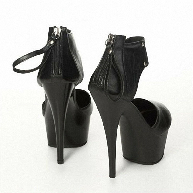15cm Easy color shallow shoes, sexy foreign trade to sell large size women's shoes, nightclub bar ultra high Dance Shoes