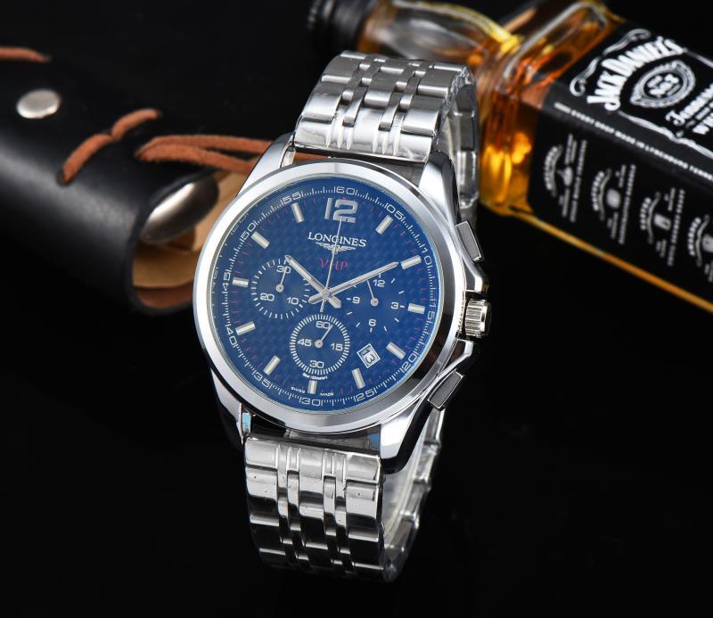 Longines-marca de luxo quartzo relógios femininos relógio de quartzo pulseira de aço inoxidável relógio de pulso clássico vestido de negócios