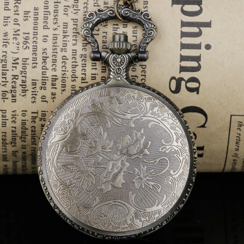 Reloj de bolsillo de cuarzo Freemason G Dial, colgante de collar cuadrado cromado, los mejores regalos
