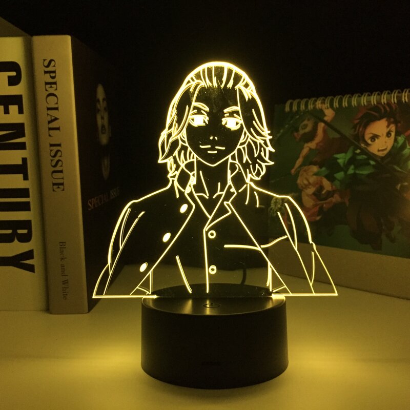 Tokyo Revengers Mikey 3D LED Lamp for Child Birthday Gift Bedroom Decor Night Light Anime Room Table Light Dropshipping