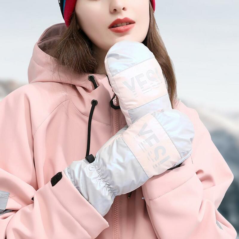 Lekkie 1 para świetne narciarstwo wędkarskie rękawiczki damskie utrzymuj ciepłe zimowe rękawiczki ochronne na rower