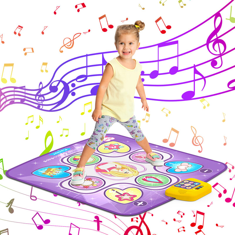 Tikar Tari Bayi Antiselip Alas Bermain Anak-anak Pendidikan Mainan Karpet Langkah Musik Bermain Tikar dengan Kegiatan Gym untuk Hadiah Ulang Tahun Anak-anak