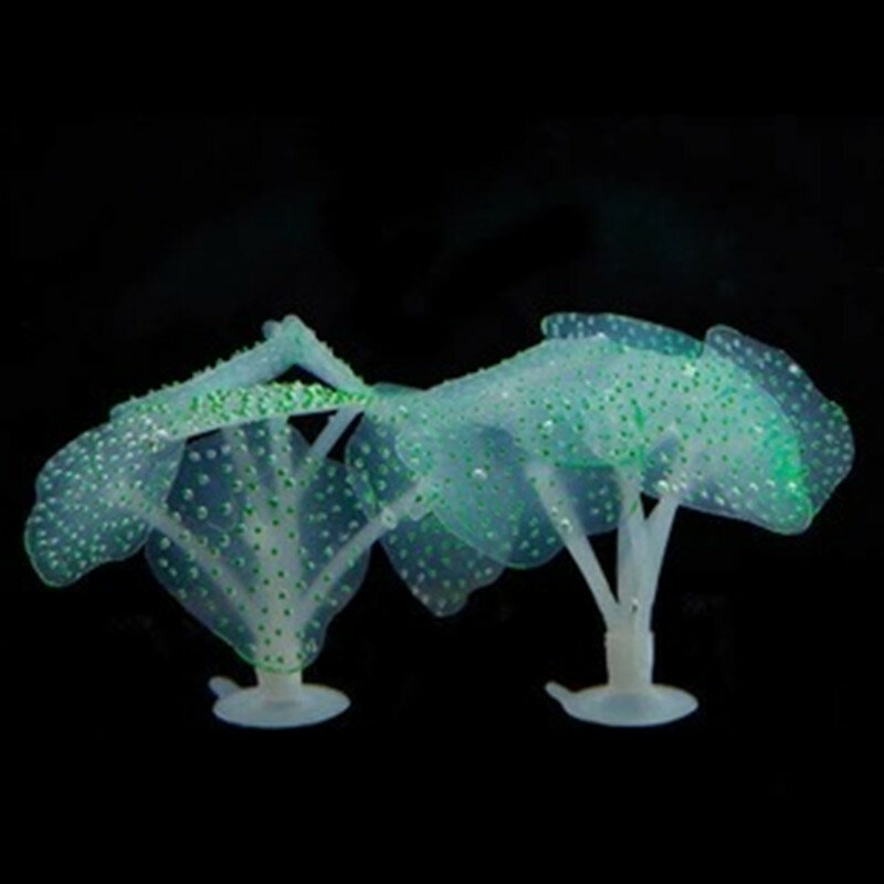 Venda quente tanque de peixes brilhantes jellyfishes artificiais silicone plantas aquáticas fluorescentes vívida medusa decoração do aquário
