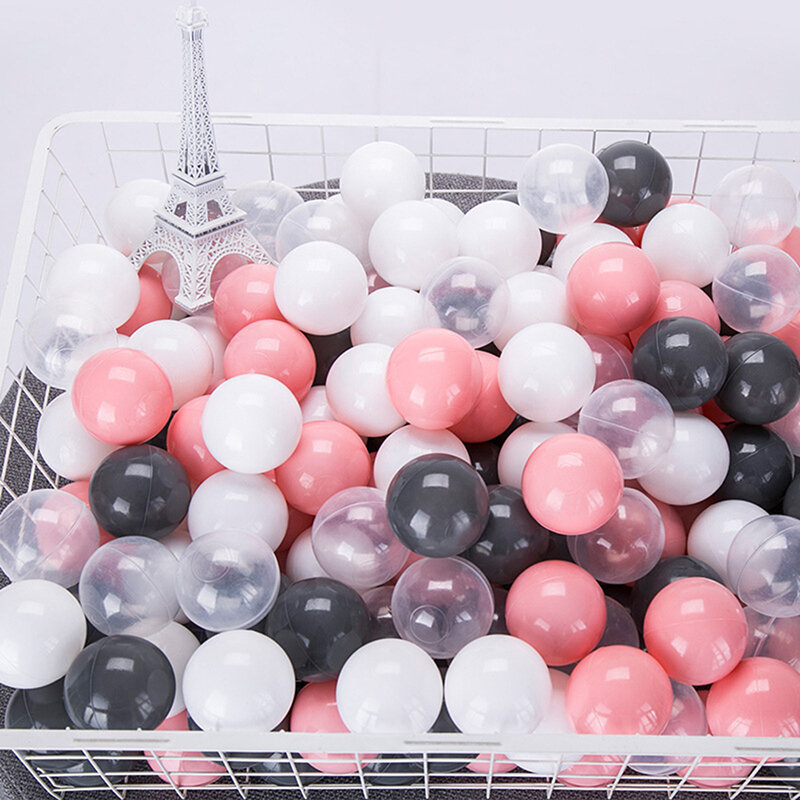Bolas coloridas para crianças, bolas macias para piscina de bolinhas de bebês com ondas de oceano, ecológicas e macias, 10/100 peças
