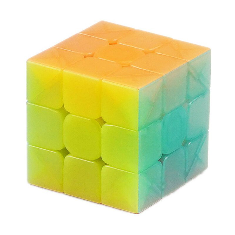 Кубик воина Qiyi, цветная прозрачная развивающая игрушка для детей, 3 х3х3 скорости