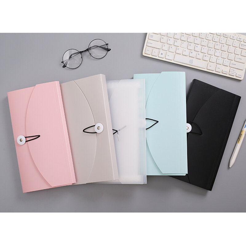1pcs File Folder A5 Organ Bag Folders for Documents Multi-function Storage Finishing Information Book Office Supplies