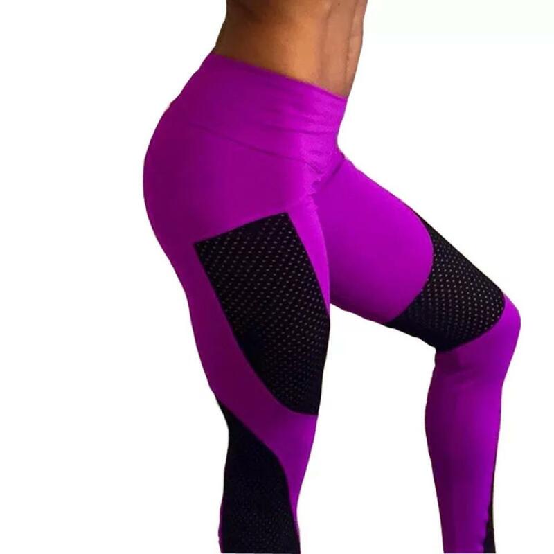 Legal magro leggings esporte aptidão scrunch push up hip retalhos calças de yoga mulheres correndo elástico espólio atlético leggings