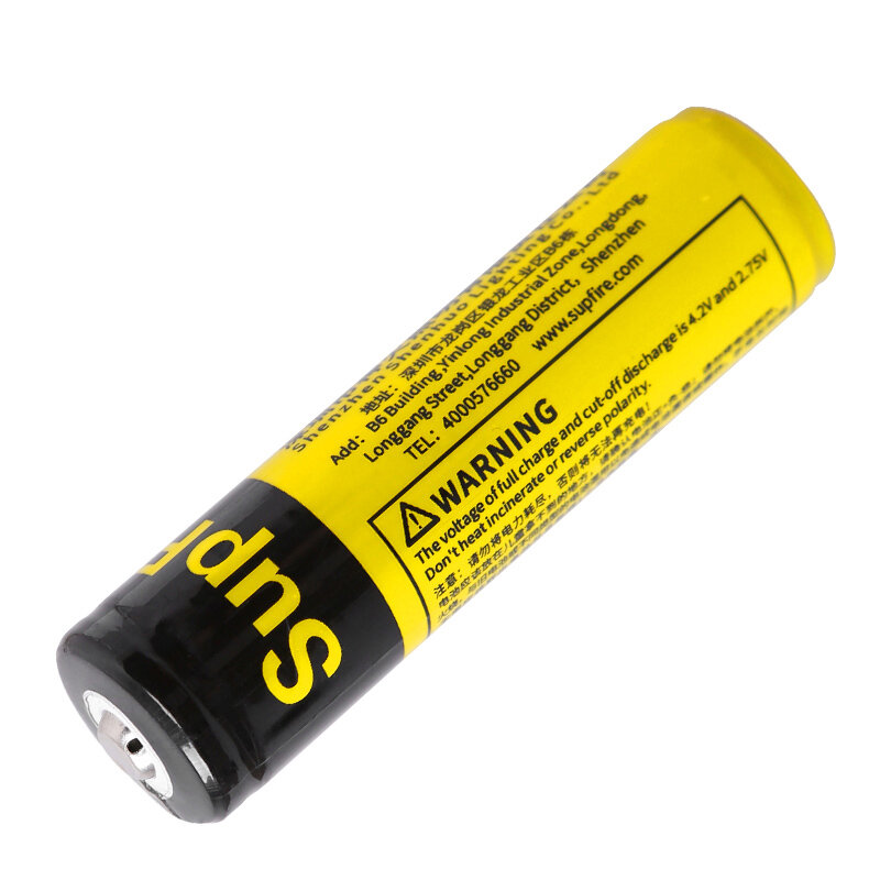 Supfire 18650 batterie 3.7V Li-ion 3350mAh lampe de poche batterie Rechargeable haute batterie puissante 18650