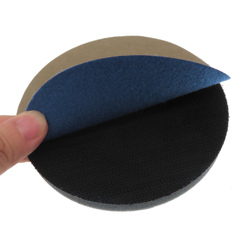 2 pces 2-6 Polegada almofada de almofada de interface de esponja para lixar almofadas e discos de lixamento de gancho & loop para polimento de superfície irregular